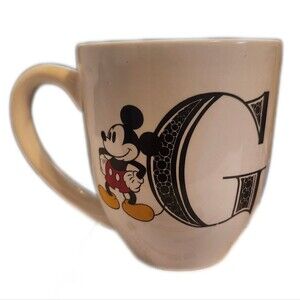 "G" Monogram Mickey Mouse Mug Disney, Walt Disney Collectible